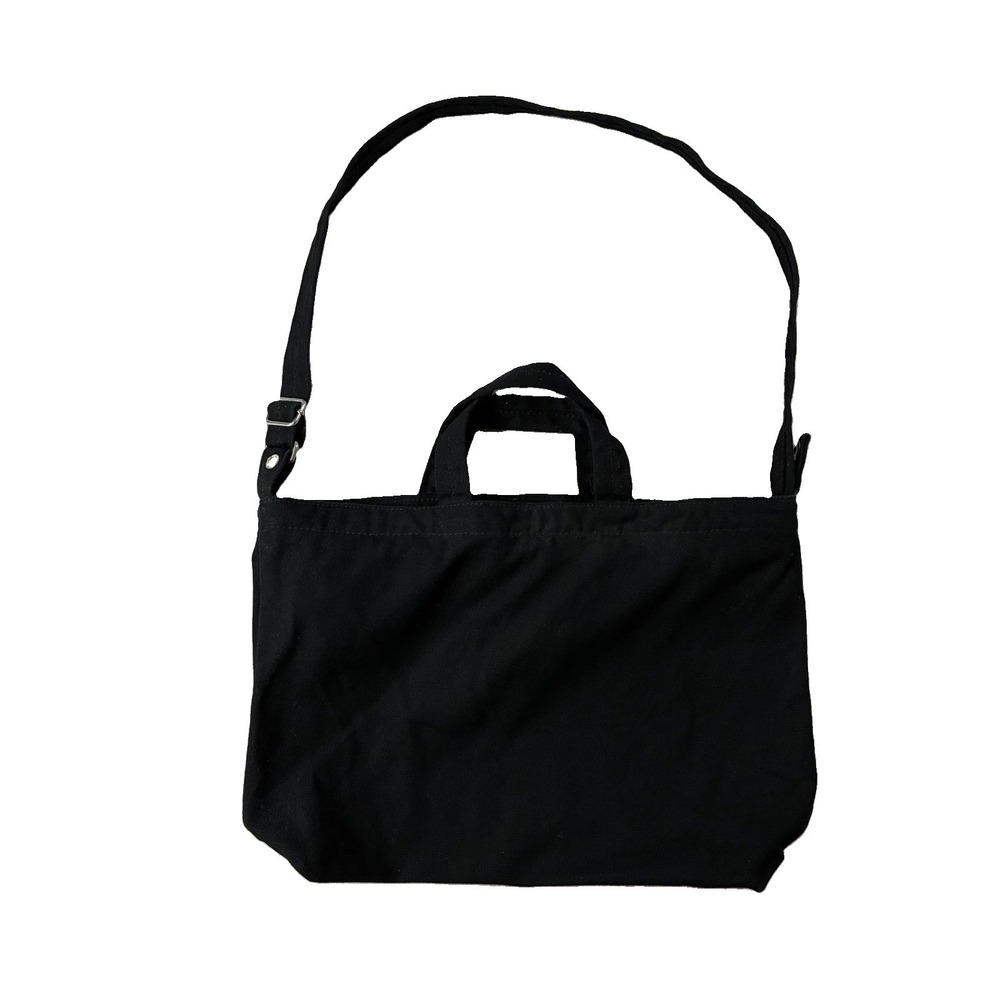 Baggu Horizontal Zip Duck Bag 100% Cotton Canvas Black Medium Tote Utilitarian